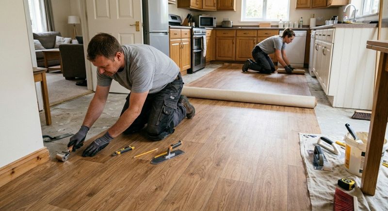 Linoleum Floor Installation in Perry Hall, MD