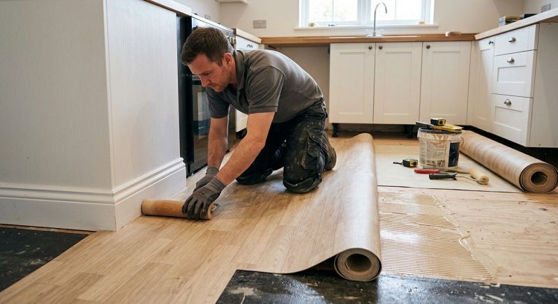Sheet Linoleum Installation in White Marsh, MD