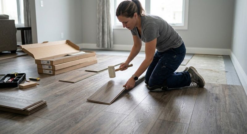 Vinyl Plank Floor Installation in Perry Hall, MD